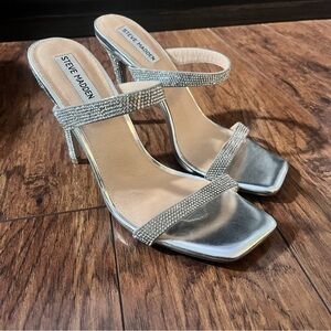 Steve Madden Size 10 sparkly glitter heels